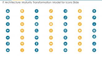 It Architecture Maturity Transformation Model For Icons Slide