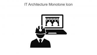 IT Architecture Monotone Icon In Powerpoint Pptx Png And Editable Eps Format