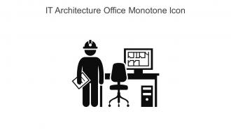 IT Architecture Office Monotone Icon In Powerpoint Pptx Png And Editable Eps Format