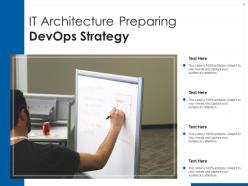 IT Architecture Preparing DevOps Strategy
