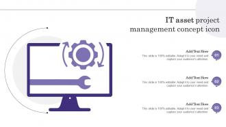 It Asset Project Management Concept Icon