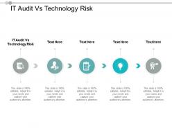 It audit vs technology risk ppt powerpoint presentation slides model cpb