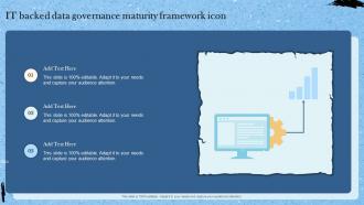 IT Backed Data Governance Maturity Framework Icon