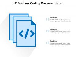 It business coding document icon