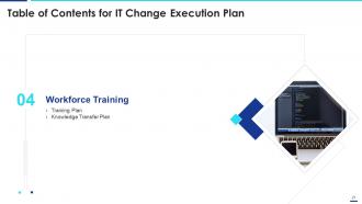 IT Change Execution Plan Powerpoint Presentation Slides