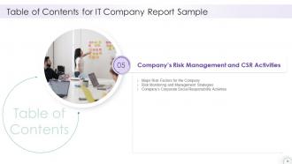 IT Company Report Sample Powerpoint Presentation Slides