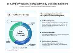 It company revenue breakdown by business segment
