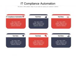 It compliance automation ppt powerpoint presentation slides maker cpb