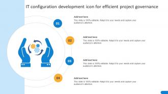 IT Configuration Development Icon For Efficient Project Governance