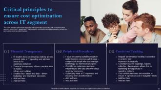 IT Cost Optimization And Management Guide Powerpoint Presentation Slides Strategy CD V Engaging Attractive