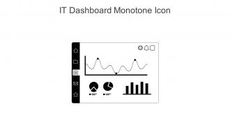 IT Dashboard Monotone Icon In Powerpoint Pptx Png And Editable Eps Format