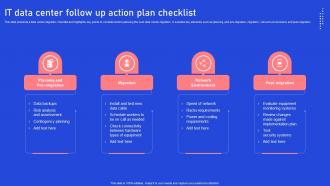 IT Data Center Follow Up Action Plan Checklist