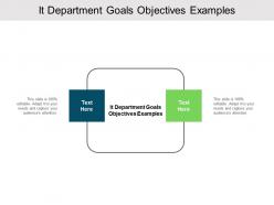 It department goals objectives examples ppt powerpoint presentation slides templates cpb