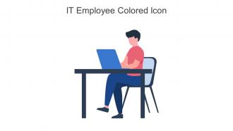 IT Employee Colored Icon In Powerpoint Pptx Png And Editable Eps Format