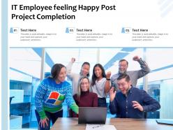 It employee feeling happy post project completion