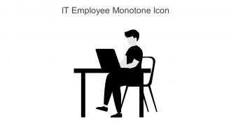 IT Employee Monotone Icon In Powerpoint Pptx Png And Editable Eps Format