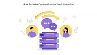 IT For Business Communication Email Illustration