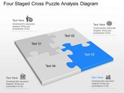 27839596 style puzzles mixed 4 piece powerpoint presentation diagram infographic slide