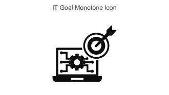 IT Goal Monotone Icon In Powerpoint Pptx Png And Editable Eps Format