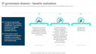 It Governance Domain Benefits Realization Enterprise Governance Of Information Technology EGIT
