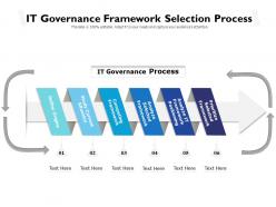 It governance framework selection process