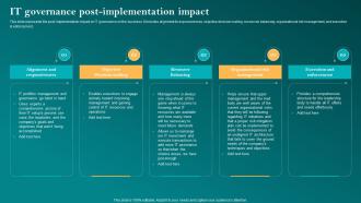 It Governance Post Implementation Impact Corporate Governance Of Information Technology Cgit