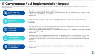 IT Governance Post Implementation Impact Ppt Powerpoint Presentation Infographics