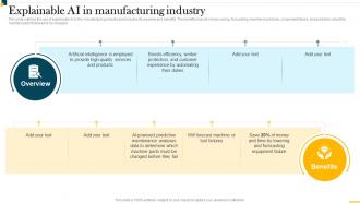 IT In Manufacturing Industry V2 Explainable AI In Manufacturing Industry