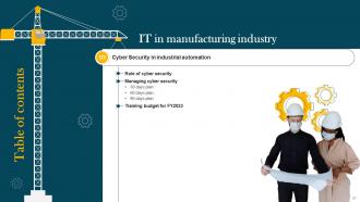IT In Manufacturing Industry V2 Powerpoint Presentation Slides Downloadable Professionally