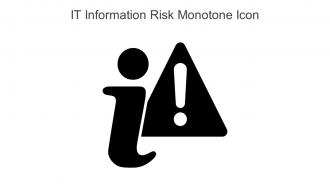 IT Information Risk Monotone Icon In Powerpoint Pptx Png And Editable Eps Format