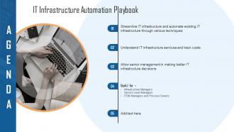 IT Infrastructure Automation Playbook Agenda Ppt Slides Image