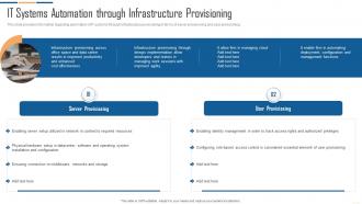 IT Infrastructure Automation Playbook IT Systems Automation Through Infrastructure Provisioning