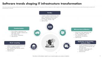 IT Infrastructure Transformation Powerpoint Ppt Template Bundles Content Ready Pre-designed