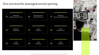 IT Managed Service Providers Our Services For Managed Service Pricing