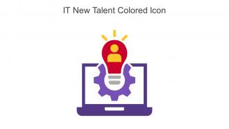 IT New Talent Colored Icon In Powerpoint Pptx Png And Editable Eps Format