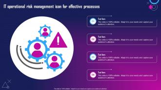 IT Operational Risk Management Icon For Effective Processes