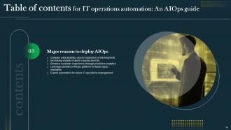 IT Operations Automation An AIOps Guide Powerpoint Presentation Slides AI CD V Template