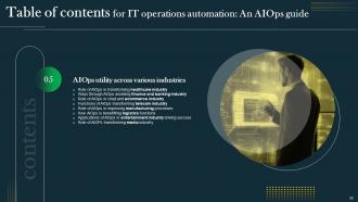 IT Operations Automation An AIOps Guide Powerpoint Presentation Slides AI CD V Compatible