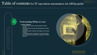 IT Operations Automation An AIOps Guide Powerpoint Presentation Slides AI CD V Captivating Template