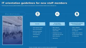 IT Orientation Guidelines For New Staff Members
