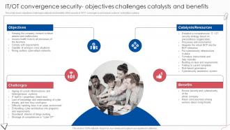 IT OT Convergence Security Objectives Digital Transformation Of Operational Industries