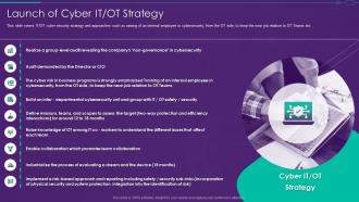 It Ot Convergence Strategy Launch Of Cyber It Ot Strategy