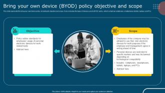 IT Policy Bring Your Own Device Byod Policy Objective And Scope