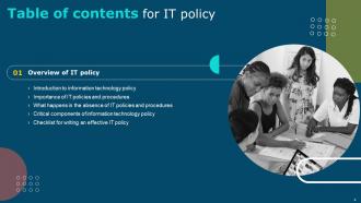 IT Policy Powerpoint Presentation Slides Appealing Pre-designed