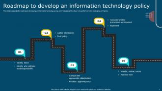 IT Policy Roadmap To Develop An Information Technology Policy