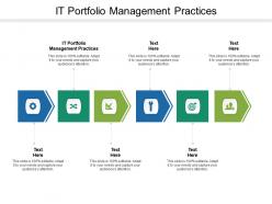It portfolio management practices ppt powerpoint presentation portfolio slides cpb