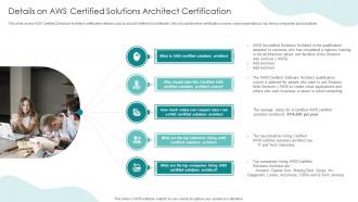 IT Professionals Certification Collection Details On AWS Certified Solutions Architect Certification