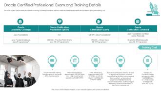 IT Professionals Certification Collection Oracle Certified Professional Exam And Training Details