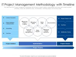 IT Project Management Methodology With Timeline
