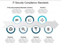 It security compliance standards ppt powerpoint presentation slides ideas cpb